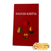 Papír magyar kártya - világos kék hátlappal