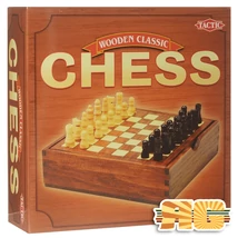 Klasszikus fa Sakk - fa játékelemekkel