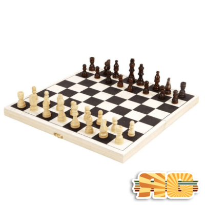 Fa sakk készlet - 34 cm