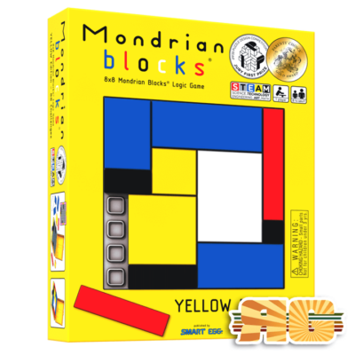 Mondrian blocks logikai játék - SÁRGA